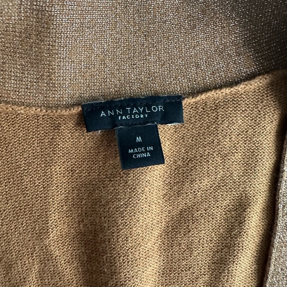 Women's Tan Open-Front Sweater - Picture 2 of 3
